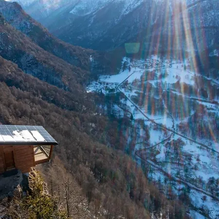 Skylodge 'il Rifugio Dell'anima' Jaktstuga Usseglio