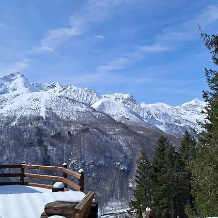 Skylodge 'il Rifugio Dell'anima' Деревянный коттедж Usseglio